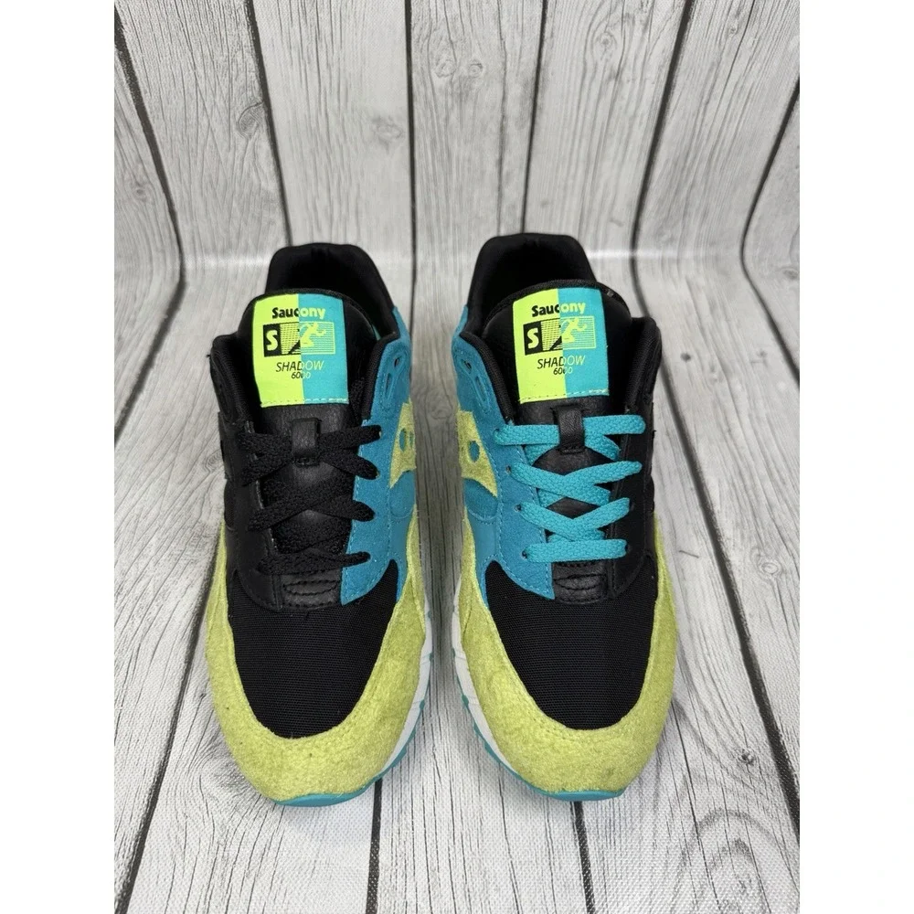 Saucony Shadow 6000 Split Black Lime Green Teal Men's Size 9.5 S70751-1